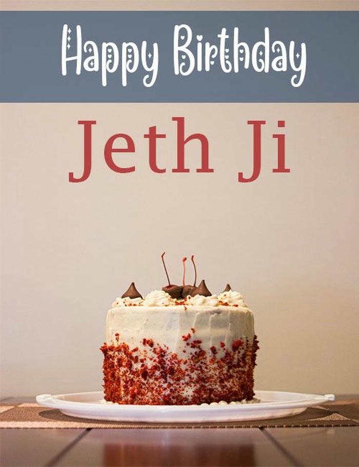 Birthday greetings for dear jethani ji