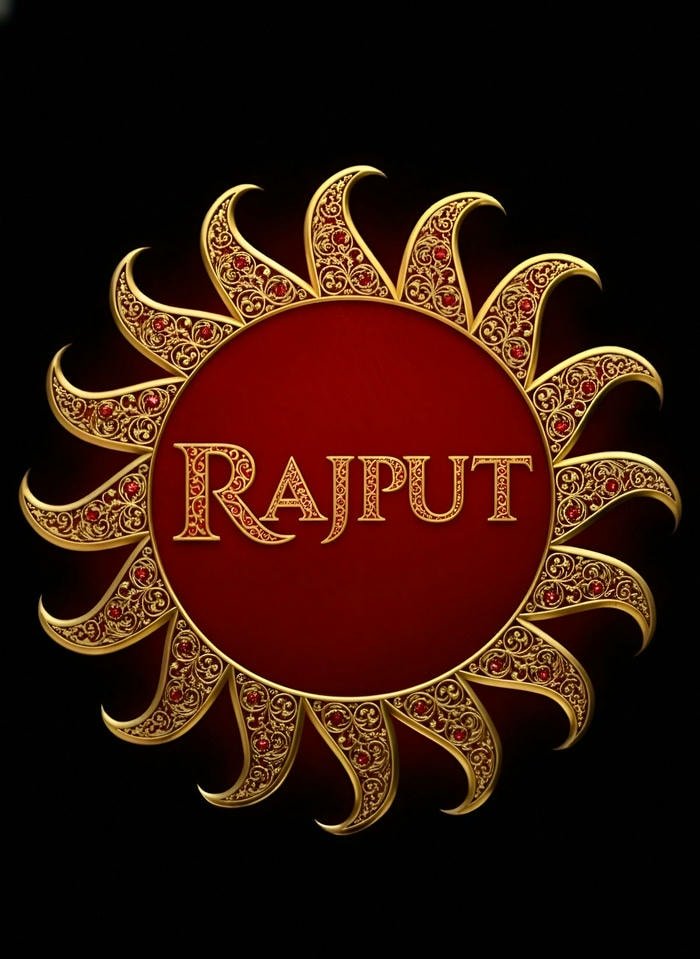 Bold heritage inspired portrait for rajput name dp