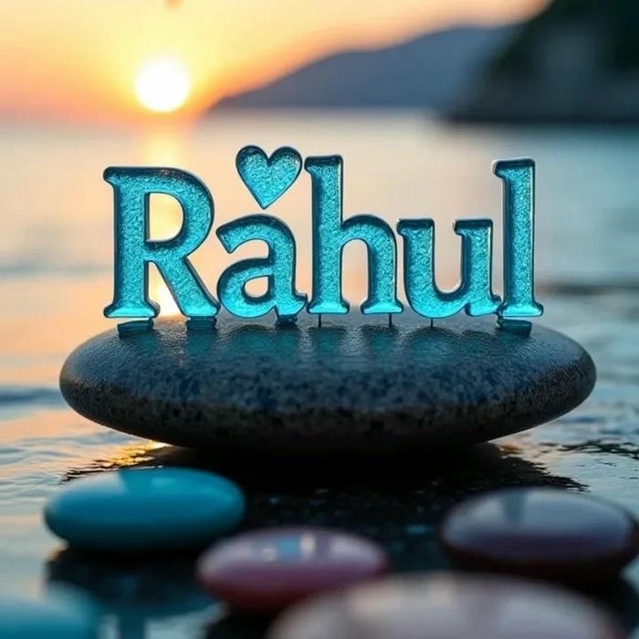 Dynamic pose adds depth to rahul name dp