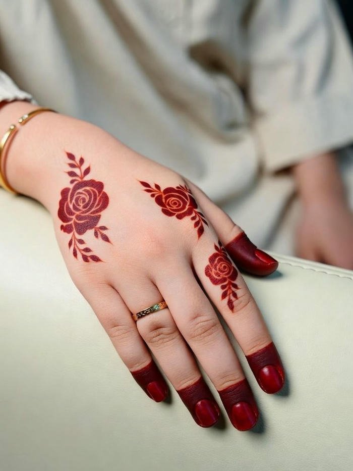 Elegant henna artwork expressing refined creative touch