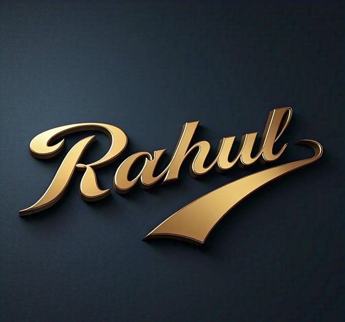 Focused eyes dominate rahul name dp frame