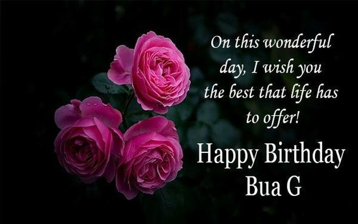 Lovely birthday card for bua ji