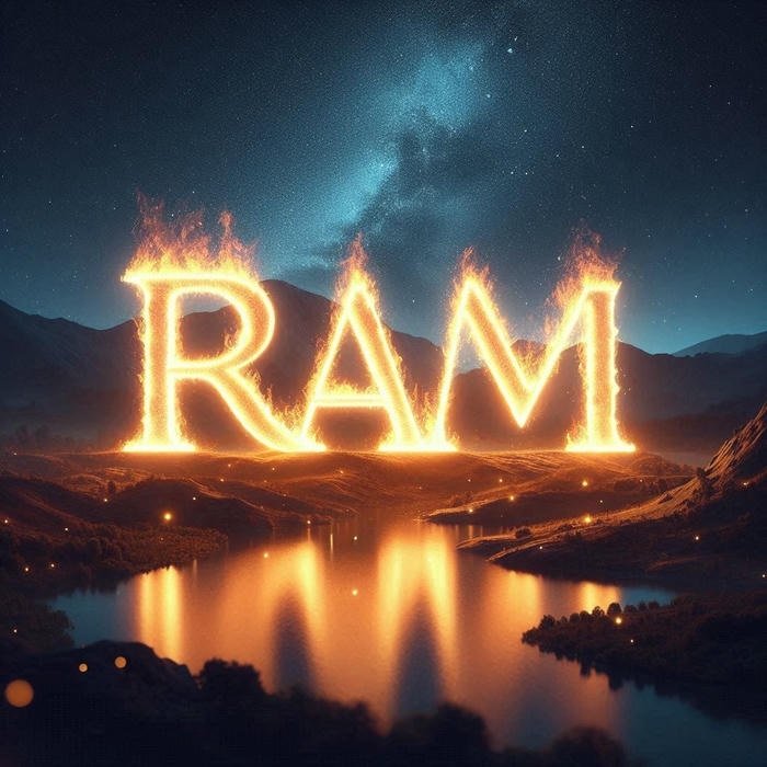 Minimal display photo suited for ram name dp