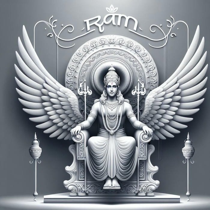 Modern portrait design for ram name dp