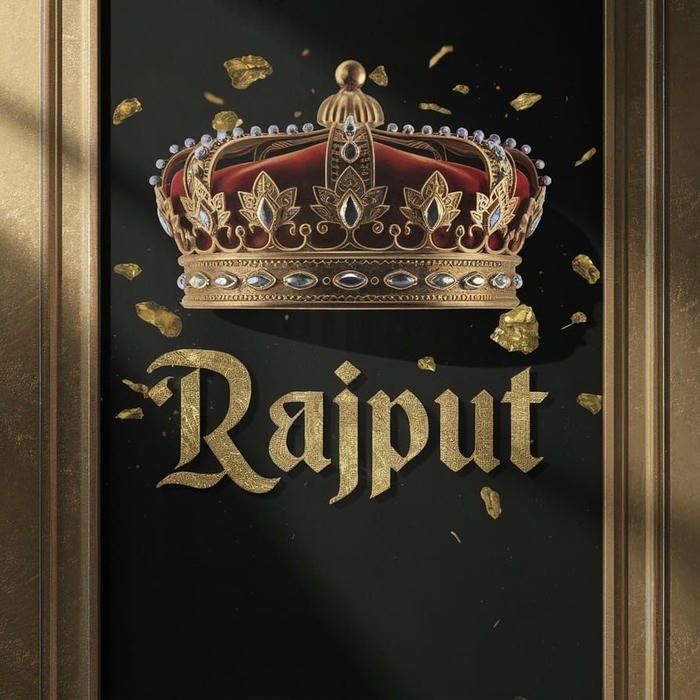 Monochrome portrait version rajput name dp