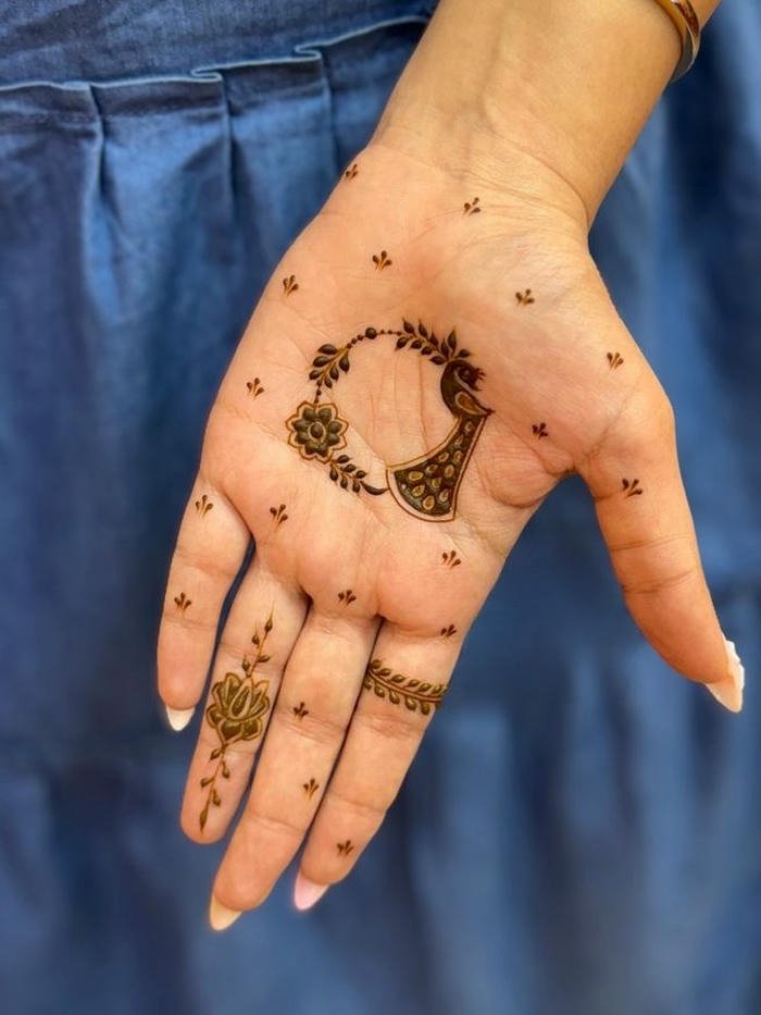 Peacock mehndi design illustrating timeless henna patterns