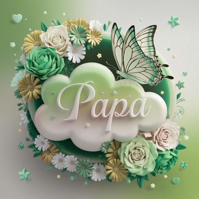 Powerful alpha vibe Papa name dp