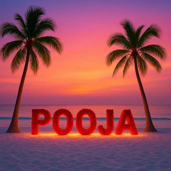 Profile layout centered around pooja name dp