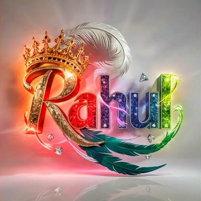 Rahul name dp understated elegance modern tone