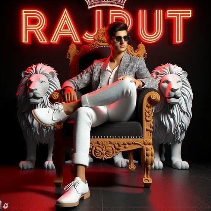 Rajput name dp classy portrait with power