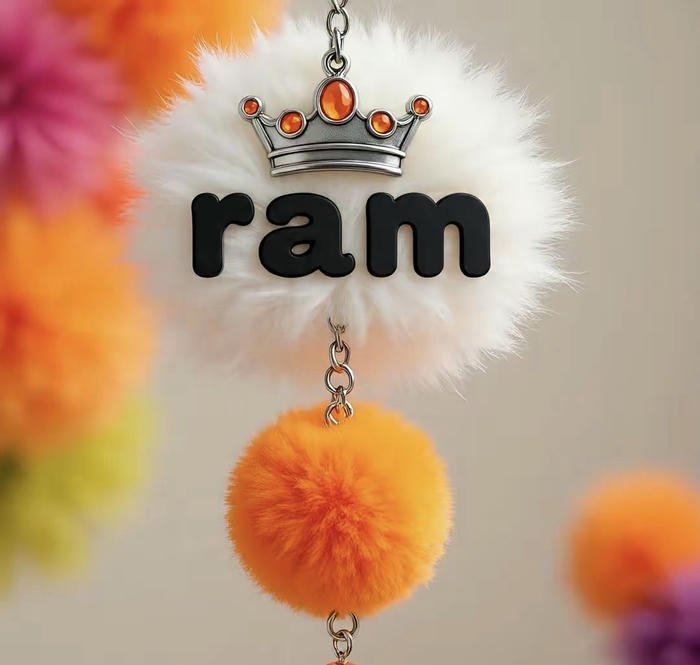 Ram name dp with modern urban portrait