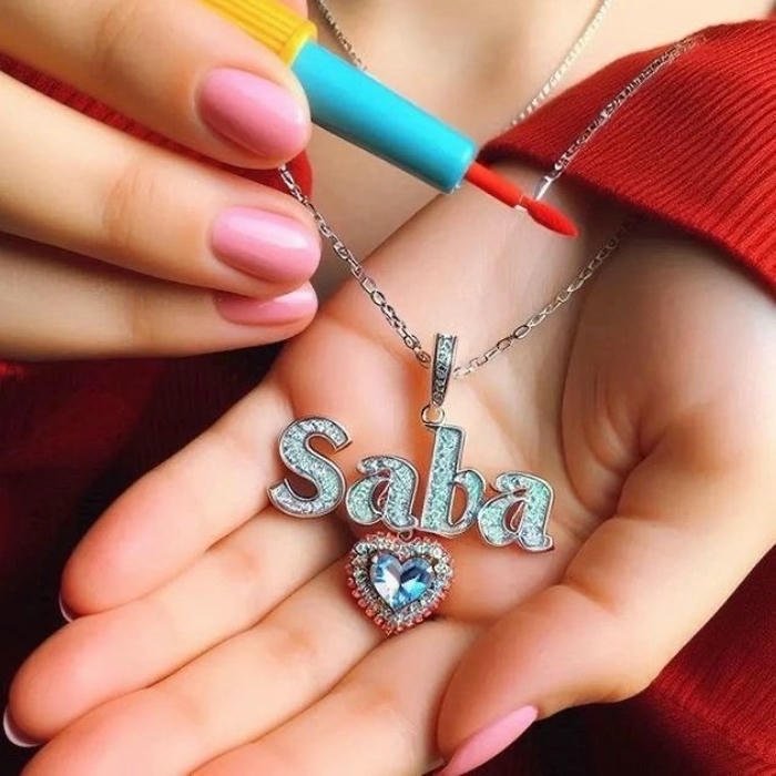Romantic soft glow lighting saba name dp