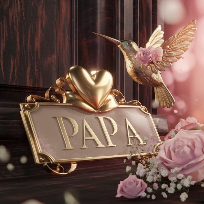 Smooth classy aesthetic Papa name dp