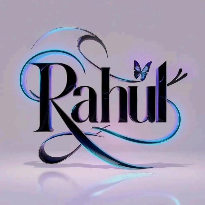 Soft contrast portrait elevates rahul name dp