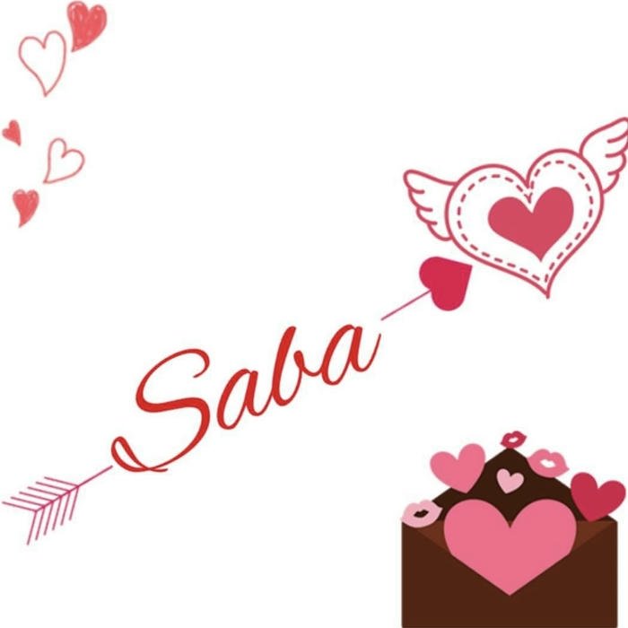 Soft pastel background aesthetic saba name dp