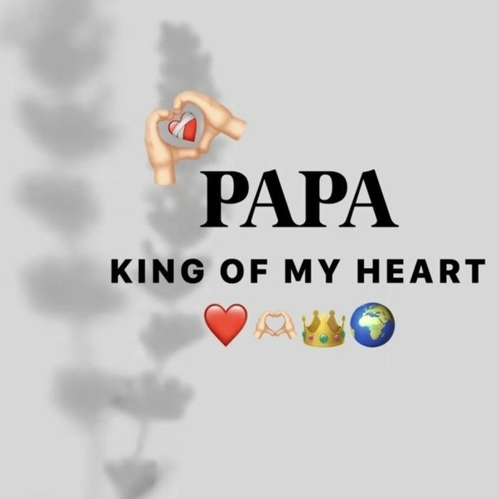 Striking bold attitude Papa name dp