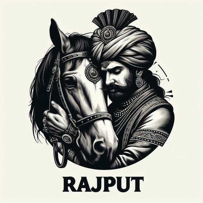 Strong side profile enhances the rajput name dp