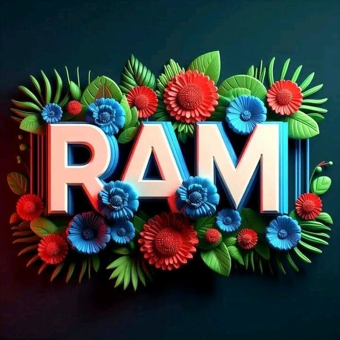 Stylish avatar idea for ram name dp