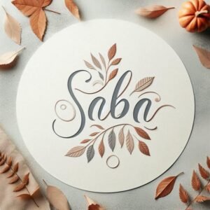 Sweet dreamy girl portrait saba name dp