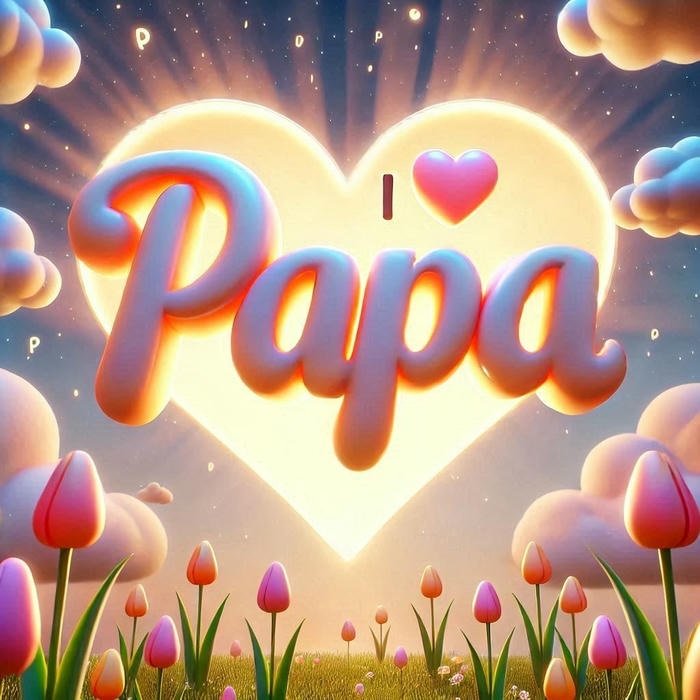 Urban trendy mood Papa name dp