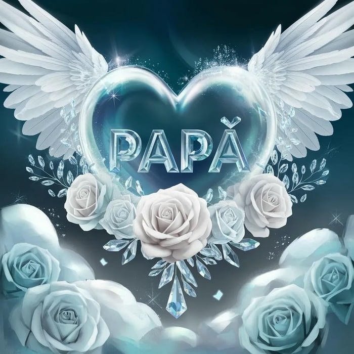 Warm loving touch Papa name dp