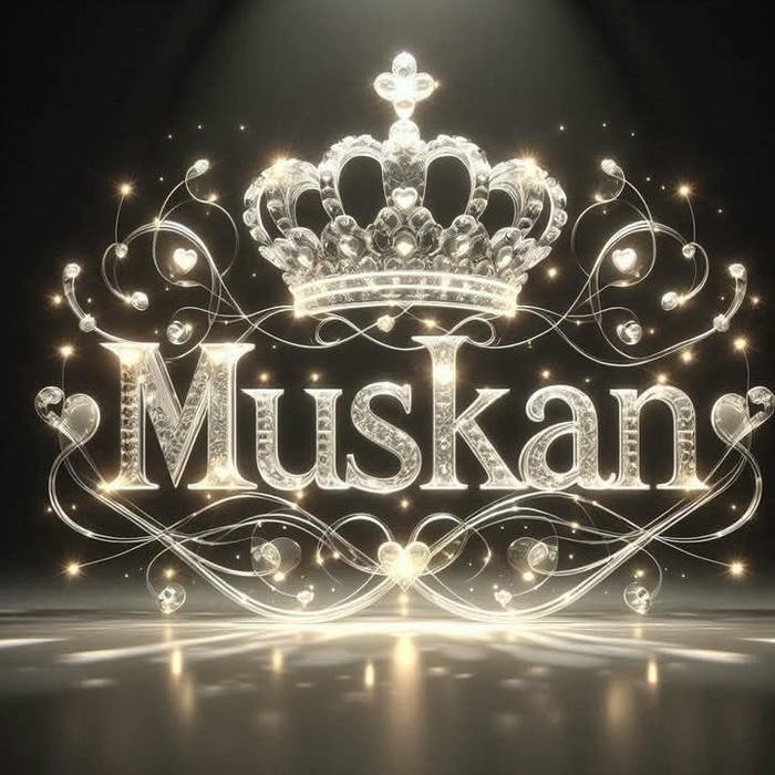 aesthetic whisper shaped as muskan name dp