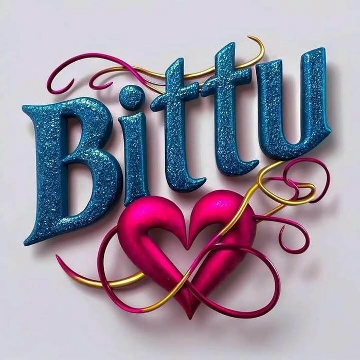 awesome bittu name dp profile image