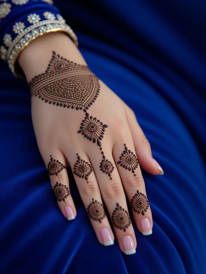 classic eid mehndi design simple vibe