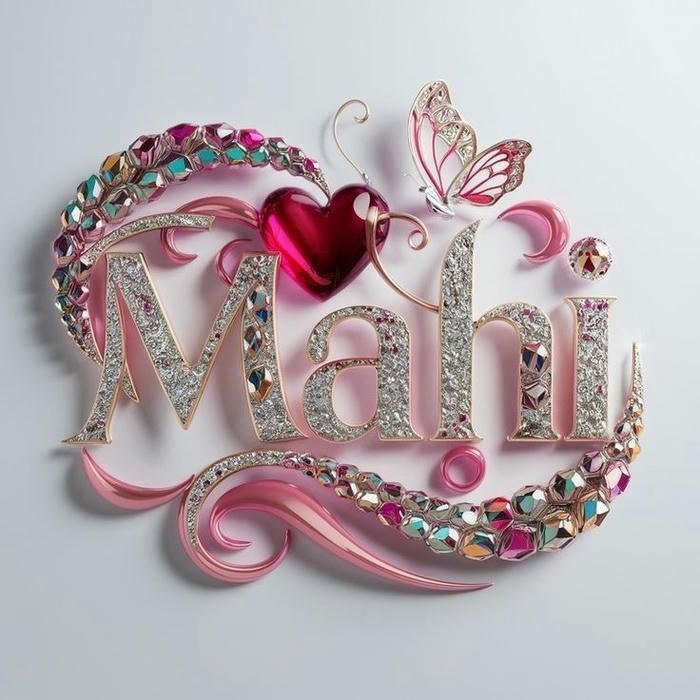 cute pastel background mahi name dp