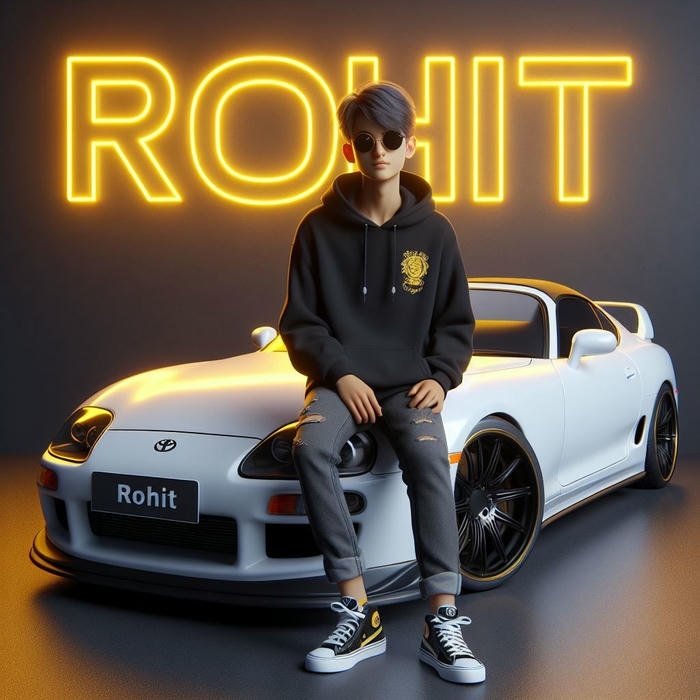 dark shadow frame rohit name dp mood