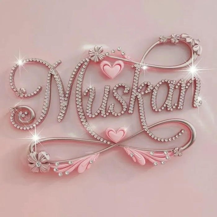 delicate strength flows through muskan name dp