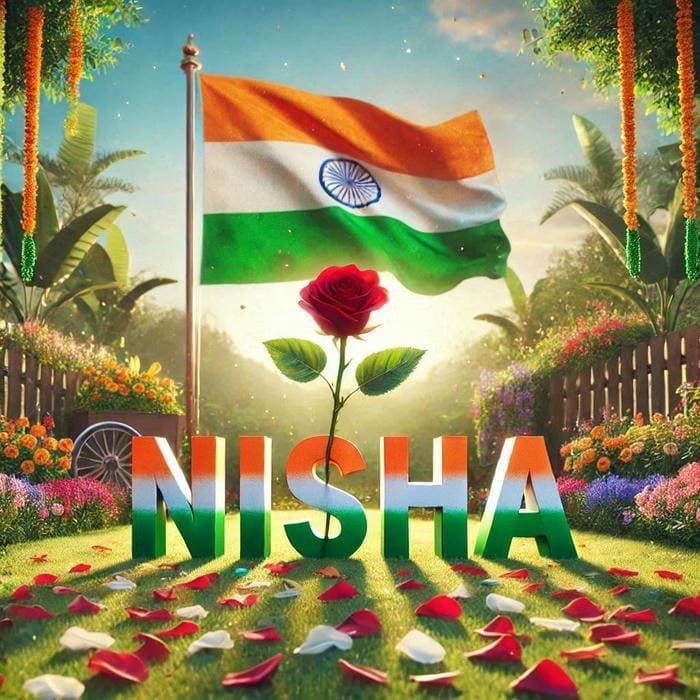 gentle mystery flows inside nisha name dp