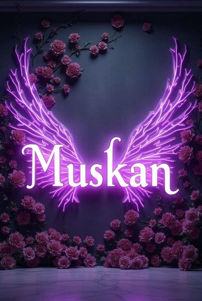 identity blooming quietly as muskan name dp