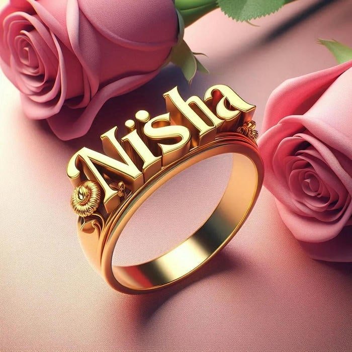 inner silence shaped into nisha name dp