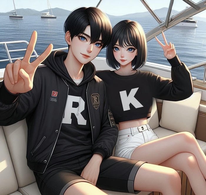 love couple rk name dp look