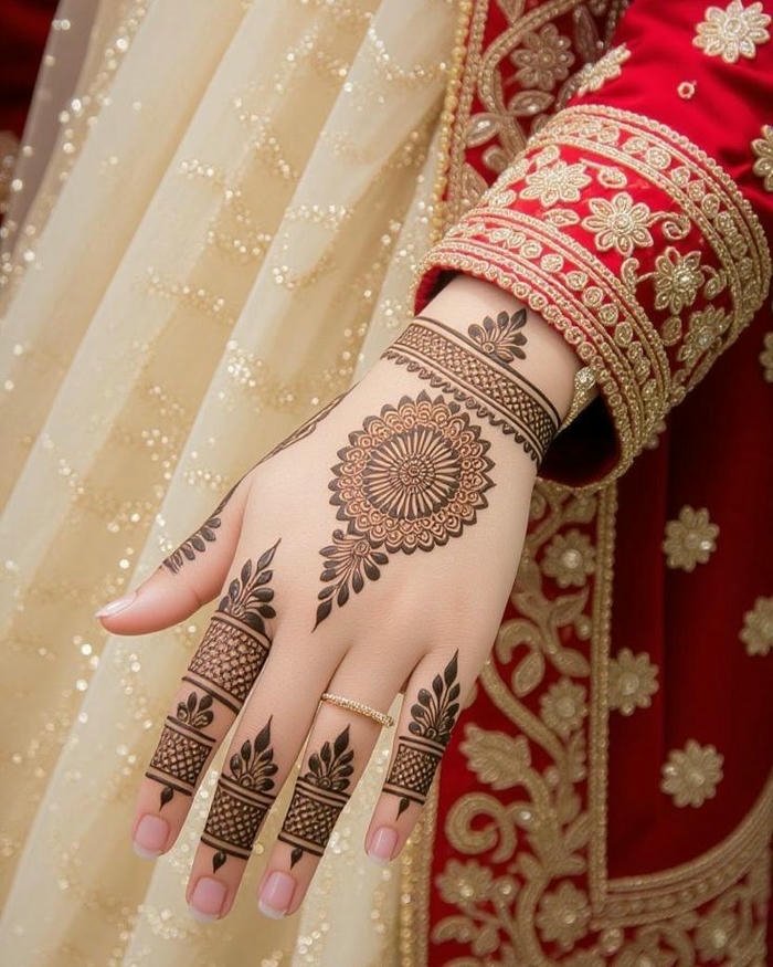 lovely eid mehndi design simple hands