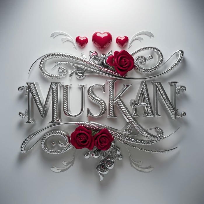 muskan name dp carrying moonlit elegance