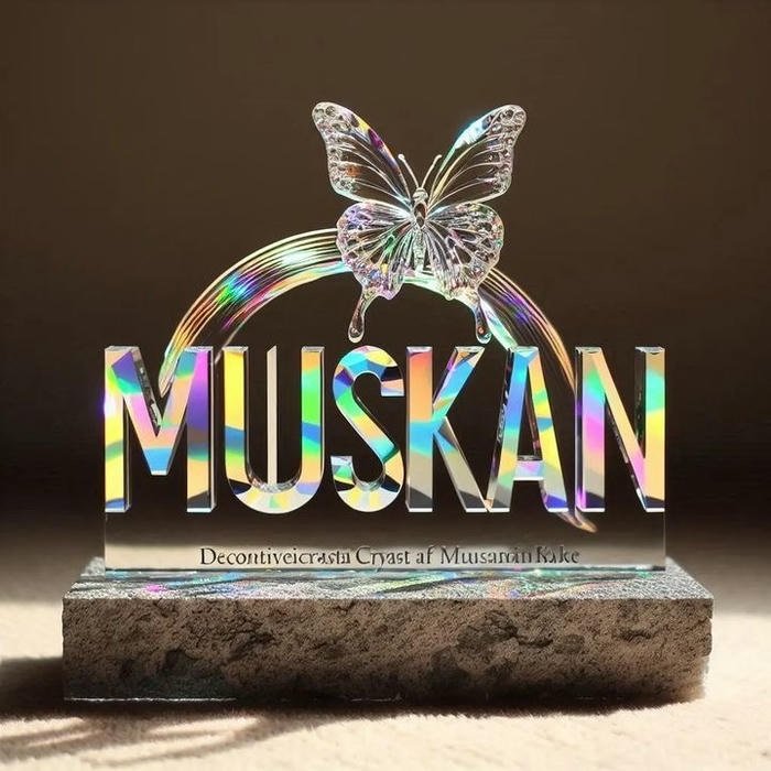 muskan name dp reflecting poetic confidence