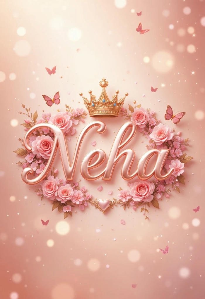 neha name dp reflecting fearless softness