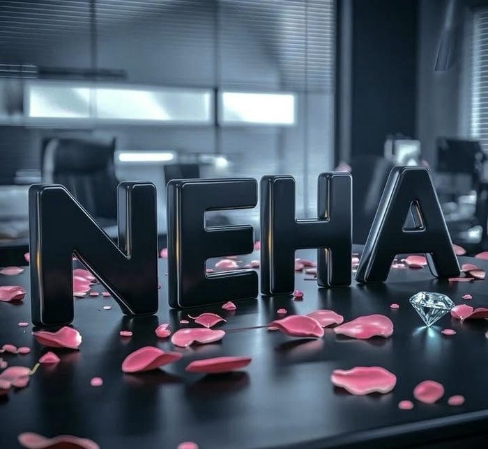 neha name dp wrapped in soft dominance