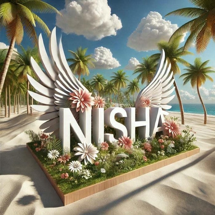 nisha name dp carrying serene moon vibes