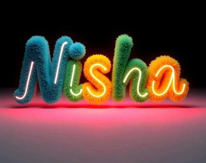 nisha name dp inspired by night calm