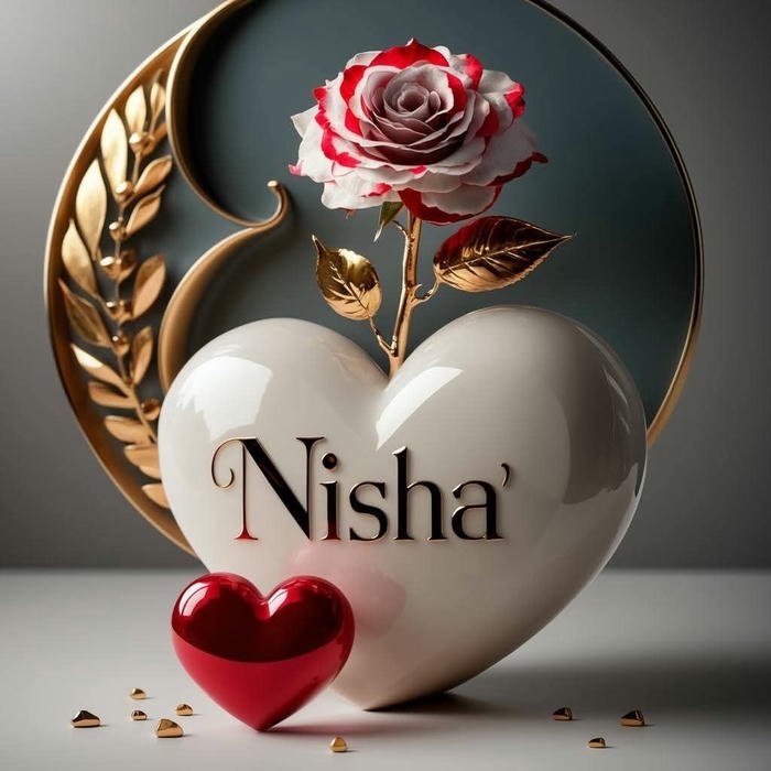nisha name dp wrapped in gentle starlight