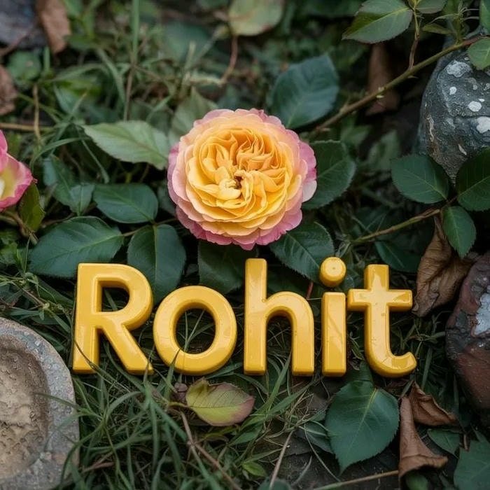 rohit name dp monochrome cool profile shot