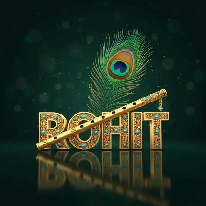 rohit name dp royal blue classy aesthetic