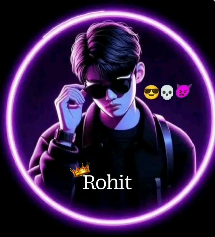 royal calm energy rohit name dp look