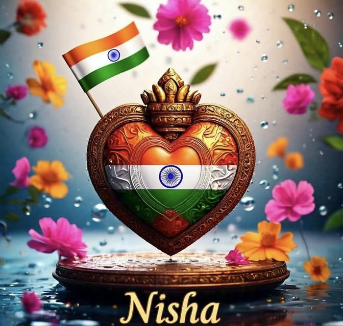 silent charm lives through nisha name dp