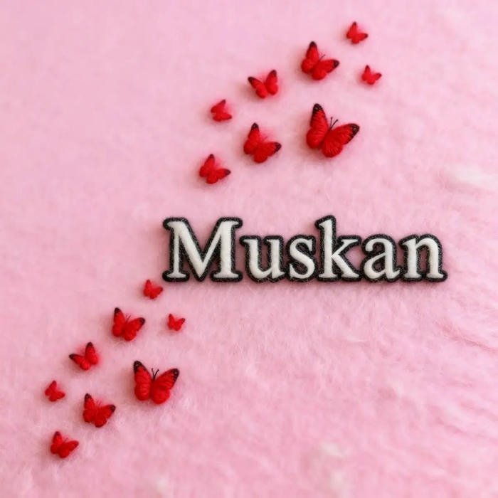 silent glow defines muskan name dp