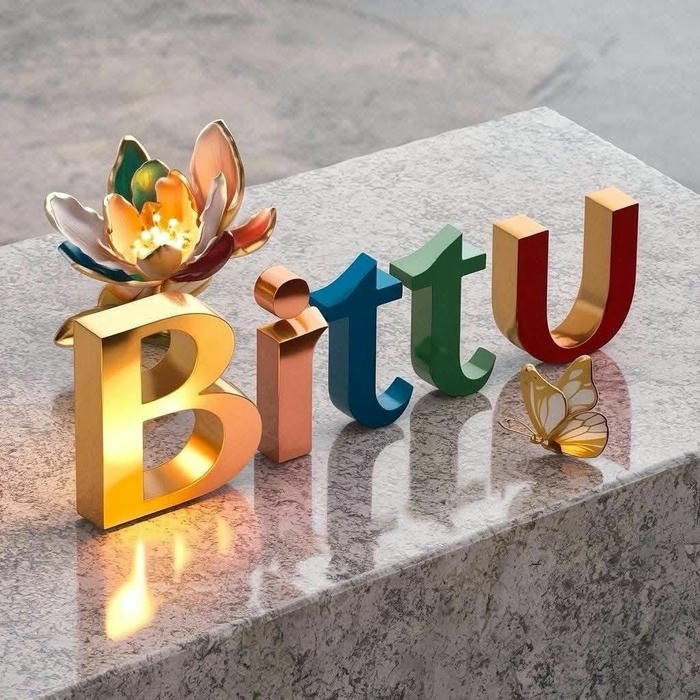 smart bittu name dp new style