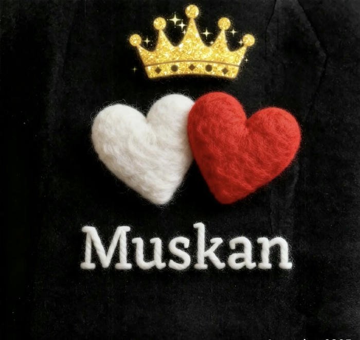 soft rebellion hidden inside muskan name dp